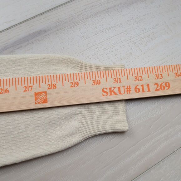 Club Room 2-Ply Cashmere Sweater Mens Medium Estate V Neck Beige - Picture 7 of 9